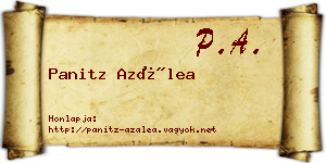 Panitz Azálea névjegykártya